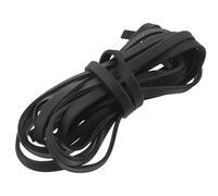 DOITOOL Joint D'étanchéité en Caoutchouc U pour Porte en Verre Noir, Installation Facile et Fixation Sécurisée, pour Bureau et Pièce