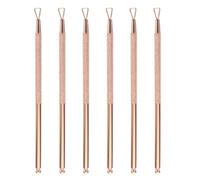 DOITOOL Kit 6pcs D'outils de Manucure en Acier Inoxydable Grattoir à Gel pour Ongles et Repousse-cuticules, pour Enlever le Vernis et Soigner les Cuticules à Domicile Salon