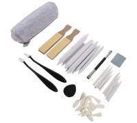 DOITOOL Kit de Dessin Artistique 48 Pièces avec Estompes Gommes à Dessin Mie Éponge de Rechange Accessoires pour Croquis et Mélange pour Débutants et Artistes Usage Atelier et Cours D’art