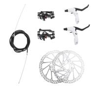 DOITOOL Kit de Freins à Disque Hydrauliques Matériau Métal et Plastique et Design Creux Oblique Effet de Freinage Performant Évacuation Rapide de l'eau pour VTT