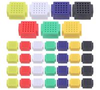 DOITOOL Kit de Mini-Planche d'expérimentation 35 pièces, Circuit imprimé Universel sans Soudure, pour projets électroniques de Bricolage, entraînement au Codage et à la Soudure, idéal pour