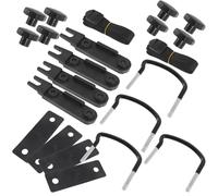 DOITOOL Kit de Montage Voiture pour Coffre de Toit Supports en U | Plastique et Métal, Rangement Auto, Stabilité Accrue, Protection Renforcée, pour Installation sur Véhicule