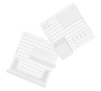 DOITOOL Kit de Panneau Perforé en Plastique Accessoires Inclus Organisateur Adhésif pour Espace Bureau et Entrée Montage Simple et Fixation Solide au Mur
