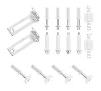 DOITOOL Kit de Quincaillerie pour Portes Pliantes en Fer, Charnières Pivotantes Robustes Supérieures et Inférieures, Pivot Porte pour Placard Coulissant, Ensemble 1 Pièce, Optimisation