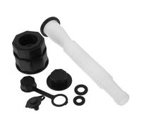 DOITOOL Kit de Remplacement Bouchon Canette Gaz avec Écrou Antidérapant Buse Flexible Fileté Installation Rapide pour Bidons Carburant Accessoires Sécurité