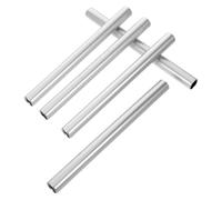DOITOOL Kit de Réparation pour Mâts de Tente en Alliage D'aluminium 5pcs, Connecteur Portable Argenté pour Réparation D'arceaux de Tente Lors de Camping