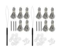 DOITOOL Kit de Réparation pour Stores de Fenêtre de Camping-Car 2 Sets en Plastique Léger Isolation Thermique pour Ombrage Extérieur en Voyage