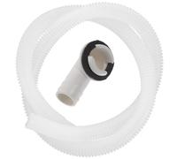 DOITOOL Kit de Vidange Climatiseur Universel - 1m Tuyau Flexible Transparent (Ø 1,8cm) avec 2,8cm Connecteur Coudé et Joint Anti-fuite - Tube Evacuation Condensat pour Clim Mobile et PAC