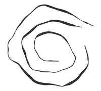 DOITOOL Lacets Plats en Coton Ciré Noirs pour Chaussures Décontractées, Résistants à L'eau et Pratiques, Course Jogging, Longueur 120cm