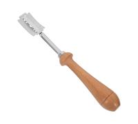 DOITOOL Lame Manche Bois et Gaine Protectrice pour Pâte | Acier Inoxydable Tranchant, Prise Confortable, Rangement Sécurisé, Préparation de Pains, Viennoiseries et Pâtes à Pizza