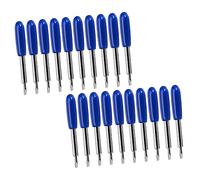 DOITOOL Lames de Découpe Vinyle 60° Lot de 50 Outils de Découpe Solide pour Traceur Résistantes à l'usure pour Matériaux Fins Compatible Divers Cutter