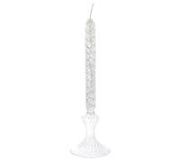 DOITOOL Lampe à Huile en Verre Spirale Petite Taille Bougie Pilier Rechargeable Style Nordique Lampe Romantique pour Décoration Intérieure et Dîner aux Chandelles Usage Salon et