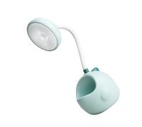 DOITOOL Lampe de Bureau LED Rechargeable USB Porte-stylo en Plastique, Lampe de Pupitre Compacte Vie en Dortoir et L'étude, Protection des Yeux Assurée
