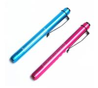 DOITOOL Lampe stylo médicale LED en alliage d'aluminium 2pcs portable avec règle intégrée pour contrôle pupillaire par infirmiers et médecins sans piles