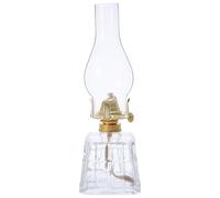 DOITOOL Lanterne à Pétrole Vintage Carrée en Verre Soufflé Lampe Portable Rustique pour Intérieur et Extérieur Éclairage Doux pour Camping Jardin et Ambiance Décorative