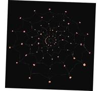 DOITOOL LED Spider Halloween Decoration Orange Battery Operated with Spider for Indoor Outdoor Party and Haunted House Ambiance