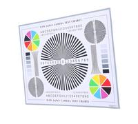 DOITOOL Lens Focus Calibration Card with Color Wheel for Indoor and Outdoor CCTV Camera Testing and Lens Adjustment Tool