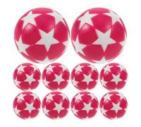 DOITOOL Lot de 10 Ballons de Foot en Résine, Boules de Remplacement pour Foot de Table, Coloris Rose et Blanc, Compatibles Plupart des Foot, Accessoires pour Jeu de Table