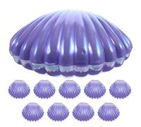 DOITOOL Lot de 10 Boîtes Bonbon Coquillage en PP Pourpre, Emballage Réutilisable de Petites Boîtes à Bonbons pour Fêtes de Mariage et Rangement Quotidien