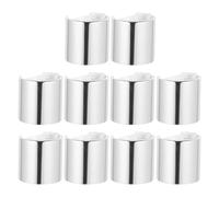 DOITOOL Lot de 10 Bouchons de Flacon de Lotion Argentés en Plastique, Étanches et Pratiques, Remplacement pour Bouteilles de Shampoing et Gel