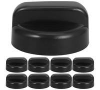 DOITOOL Lot de 10 Boutons de Vanne de Gaz 8 MM Noirs en Plastique pour Chauffage Extérieur Pièces de Rechange Compatibles Chauffe-Terrasse Kit Allumeur pour Appareils de Chauffage de