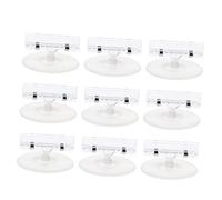 DOITOOL Lot De 10 Clips Pour Étiquettes De Rayonnage Court Clips Pour Présentoir De Marchandises De Détail Clip Pour Support De Panneau De Marchandise Étiquette De