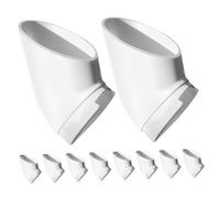 DOITOOL Lot de 10 Godets Hydroponiques en PVC 38 Mm pour Tour De Culture Verticale, Pots De Plantation en Plastique Réutilisables pour Culture Hors Sol sur Balcon Ou Jardin