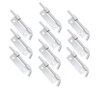 DOITOOL Lot de 10 Loquets à Ressort en Acier Inoxydable Cl225-2 Taille Moyenne Gauche, Verrous de Porte Coulissante Automatiques Résistants à L’humidité pour Armoires, la Cuisine et Salle