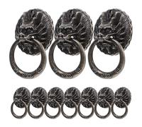 DOITOOL Lot de 10 Poignées de Meuble Armoire en Alliage de Zinc, Design Rétro Tête de Dragon, Installation Facile et Robuste pour Décoration Intérieure