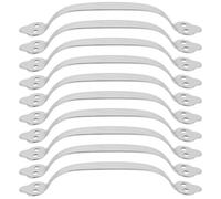 DOITOOL Lot de 10 Poignées de Meubles en Acier Inoxydable 304, Incurvées, 165 Mm, Double Trou 2,0 Mm D'épaisseur, Adaptées pour Armoires, Tiroirs et Portes de Bureau, Installation Facile