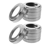 DOITOOL Lot de 10 Rosaces en Acier Inoxydable 60X102X05Mm pour Piscine Enterrée Plaques de Recouvrement Murales pour Cache-Trou D’Échelle Protection Anti-Corrosion et Finition