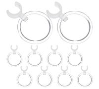 DOITOOL Lot de 10 Stylos à Clip Loupe en Plastique Transparent, Outil Pratique pour Peinture Diamant, Loisirs Créatifs et Broderie Point de Croix, Accessoires Légers et Portables pour Art