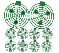 DOITOOL Lot de 10 Supports De Plantation De Fraises Pratiques en Plastique Vert 21,5 x 20 x 4 Cm pour Jardinage, Cadre De Soutien Anti-pourriture, Favorise La Maturation des Fruits