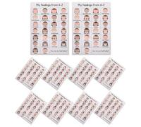 DOITOOL Lot de 10 tableaux des émotions pour enfants (format A4) - Affiche d'éducation émotionnelle pour la classe - Tableau des émotions tout-petits - émotionnelles pour la maternelle - Outil