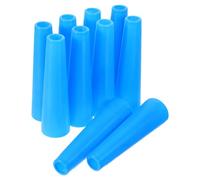 DOITOOL Lot de 10 Tubes à Enrouleur Coniques en Plastique Bleu, Porte-bobines pour Fil à Broder, Accessoires pour Métiers à Tisser, Bobines de Fil pour Travaux D'aiguille, Compatible