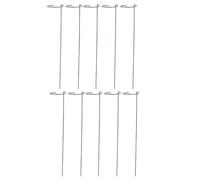 DOITOOL Lot de 10 Tuteurs en Fer 40 CM pour Plantes Grimpantes Supports de Fleurs Robustes pour Pots de Jardin Cadre de Support pour Roses et Pois Accessoires de Jardinage Intérieur et