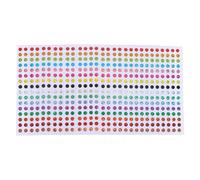 DOITOOL Lot de 100 Autocollants Ronds Laser Auto-adhésifs Colorés, Petits Points Brillants Créatifs pour Mobilier et Événements, Usage Polyvalent pour Étudiants