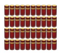DOITOOL Lot de 100 capsules thermorétractables pour bouteille de vin - Rouge et doré