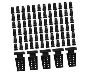 DOITOOL Lot de 100 Clips Câbles en Spirale Noir en Abs, Protège-Cordon Anti-Traction Facile à Installer pour Câbles Électriques, pour Projet Électrique et Application de Câblage