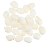 DOITOOL Lot de 100 teintures capillaires blanchissantes blanches naturelles vers à soie cocon de soie pour le visage Boule de soie naturelle Nettoyage du corps Boule de gelée Boule de coton A7