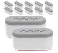 DOITOOL Lot de 12 Butoirs Adhésifs pour Siège de Toilette Universels Coussinets Silencieux Amortisseurs pour Couvercle Compatibles Bidet Fixation Stable et Antidérapante Usage Salle