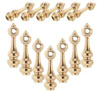 DOITOOL Lot de 12 Connecteurs d'angle Universels en Alliage de Zinc pour Meubles, Quincaillerie pour Clôture en Verre 4 Mm, Accessoires Invisibles pour Armoires, Chariots et Garde-Corps