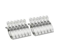 DOITOOL Lot de 12 Pinces à Couette en Acier Inoxydable Grosse Taille à Ressort Clips Coupe-Vent Robustes et Multi-Usages pour Linge Courtepointes et Usage Domestique