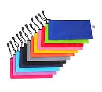 DOITOOL Lot de 12 Pochettes à A6 en Tissu Oxford Paquet de Rangement Colorés Organisateur de Bureau et Fournitures Scolaires