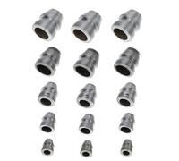 DOITOOL Lot de 15 Coins de Hache en Fer Argenté pour Fendre le Bois Design Multifonctionnel et Stabilité de Tête de Hache, Outils Indispensables pour Travail du Bois