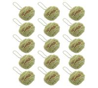 DOITOOL Lot de 15 Porte-clés Mini Tennis en Peluche Vert, Anneaux Sportifs Breloques Souriantes, Souvenirs de Fête et Présents pour Fans de Tennis, Accessoires Décoratifs pour Paquet