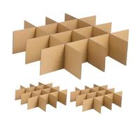 DOITOOL Lot De 18 Séparateurs Pour Carton D'Expédition Kits D'Emballage Pour Verres Boîtes De Déménagement Pour Verres Séparateurs En Carton Pour Boîtes Kits De Séparation