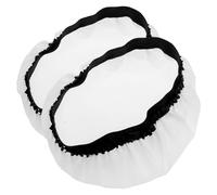 DOITOOL Lot de 2 Abat-Jour Ronds en Tissu Doux 27 Cm pour Lampe de Photographie, Diffuseur D’éclairage D’appoint, Couverture D’Ombre Claire Compatible Éclairage Studio et Photo