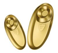 DOITOOL Lot de 2 Assiettes Ovales en Acier Inoxydable 304 pour Sauces et Condiments, Plateaux de Service à Compartiments, Petites Assiettes de Collation Pratiques Cuisine et Réutilisable