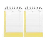 DOITOOL Lot de 2 blocs-notes de tâches : bloc-notes 8,25 x 5,5 pouces avec pages lignées - liste de contrôle quotidienne et carnet de suivi des habitudes pour le travail, l'école et les listes